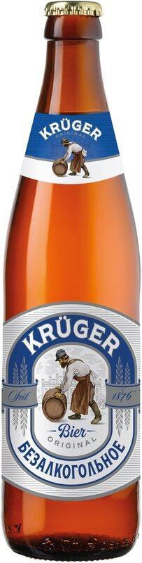 Пиво безалкогольное Kruger светлое 500 мл., стекло