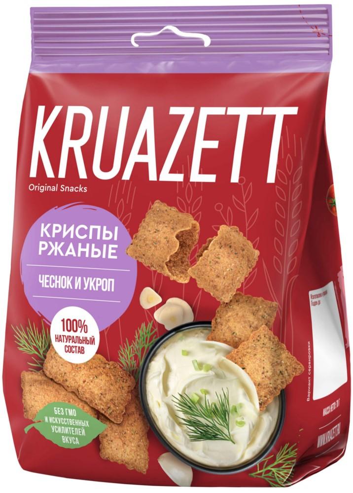 Криспы ржаные Круазетт чесноком и укроп 70 гр., флоу-пак