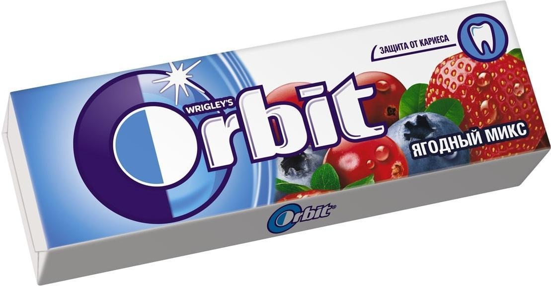 Жевательная резинка Orbit Ягодный микс 13,6 гр., бумага