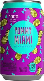 Напиток сильногазированный YUMMY MIAMI pineapple 355 мл., ж/б