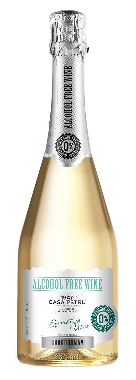 Вино CASA PETRU Каберне Совиньон без/алкогольное газ крас п/сл, 750 мл., стекло