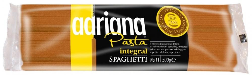 Макаронные изделия Adriana Exclusive № 11 цельнозерновые спагетти, 500 гр., флоу-пак