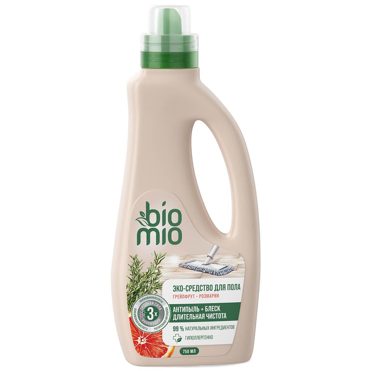 Эко-средство Bio Mio для пола Eco-friendly floor cleaner 750 мл., ПЭТ