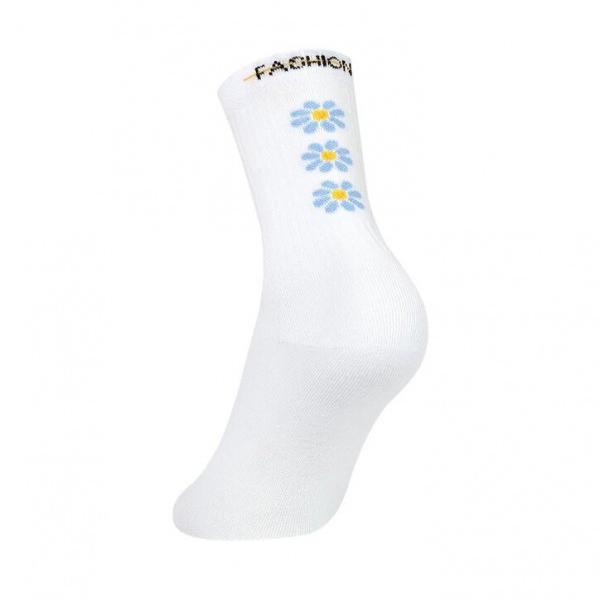 Носки женские MiNiMi Trend Ромашки белые размер 39-41