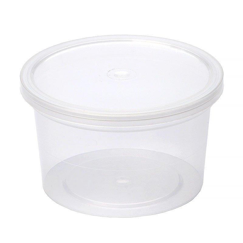 Контейнер под пресервы и мед, 250мл, банка d=96мм, h=56мм, полупрозрачный, ПП