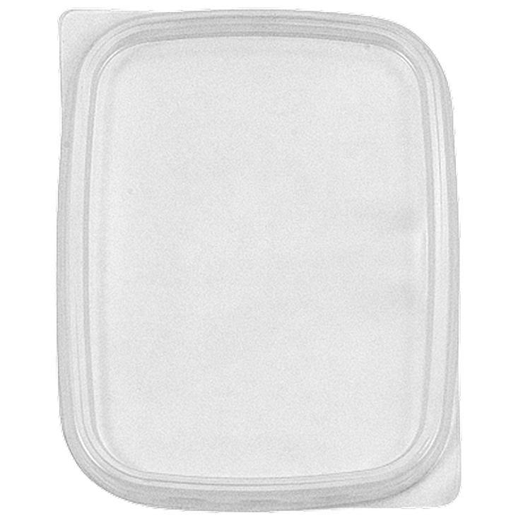 Крышка STIROLPLAST плоская 108х82 мм прямоугольная ПП., пакет