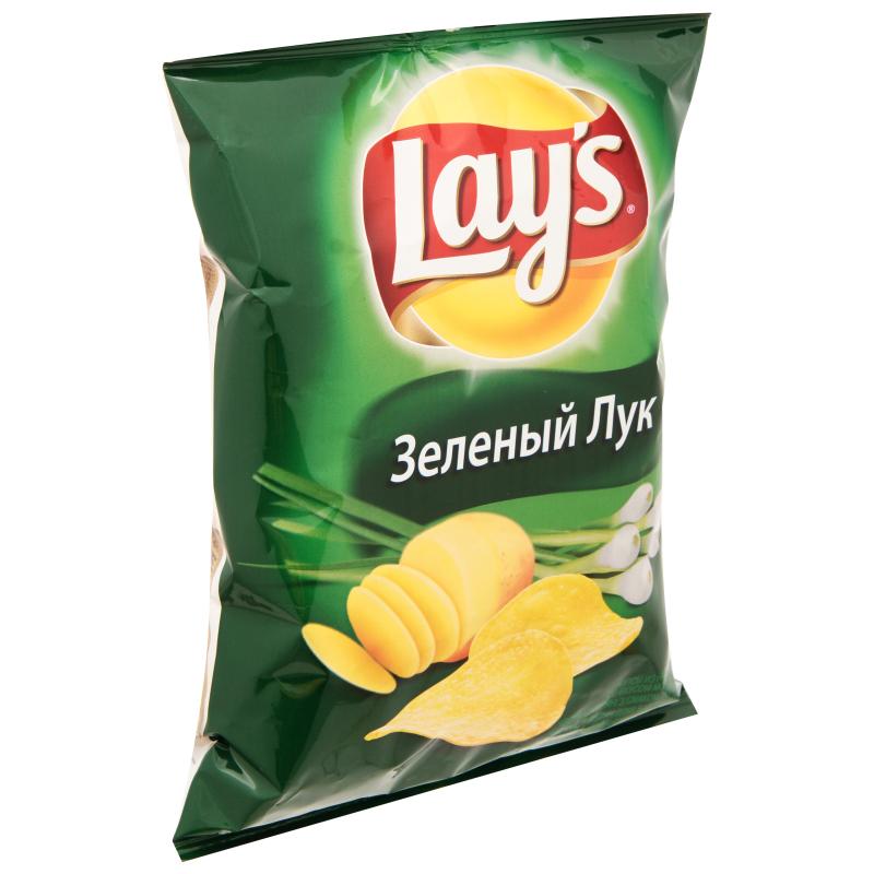 Чипсы Lay's зеленый лук, 37 гр., флоу-пак