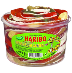 Жевательный мармелад Змейки, HARIBO, 1.2 кг., пэт