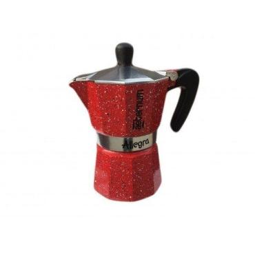 Кофеварка гейзерная Bialetti Aeternum Allegra, цвет: красный, на 3 чашки