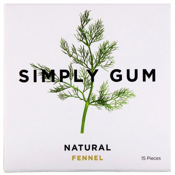 Резинка Simply Gum Fennel жевательная США 30 гр., картон
