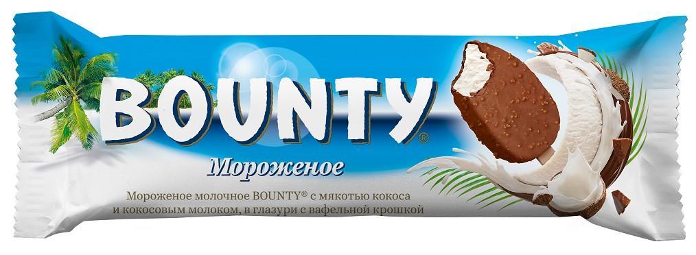 Мороженое Bounty эскимо 60 гр., флоу-пак