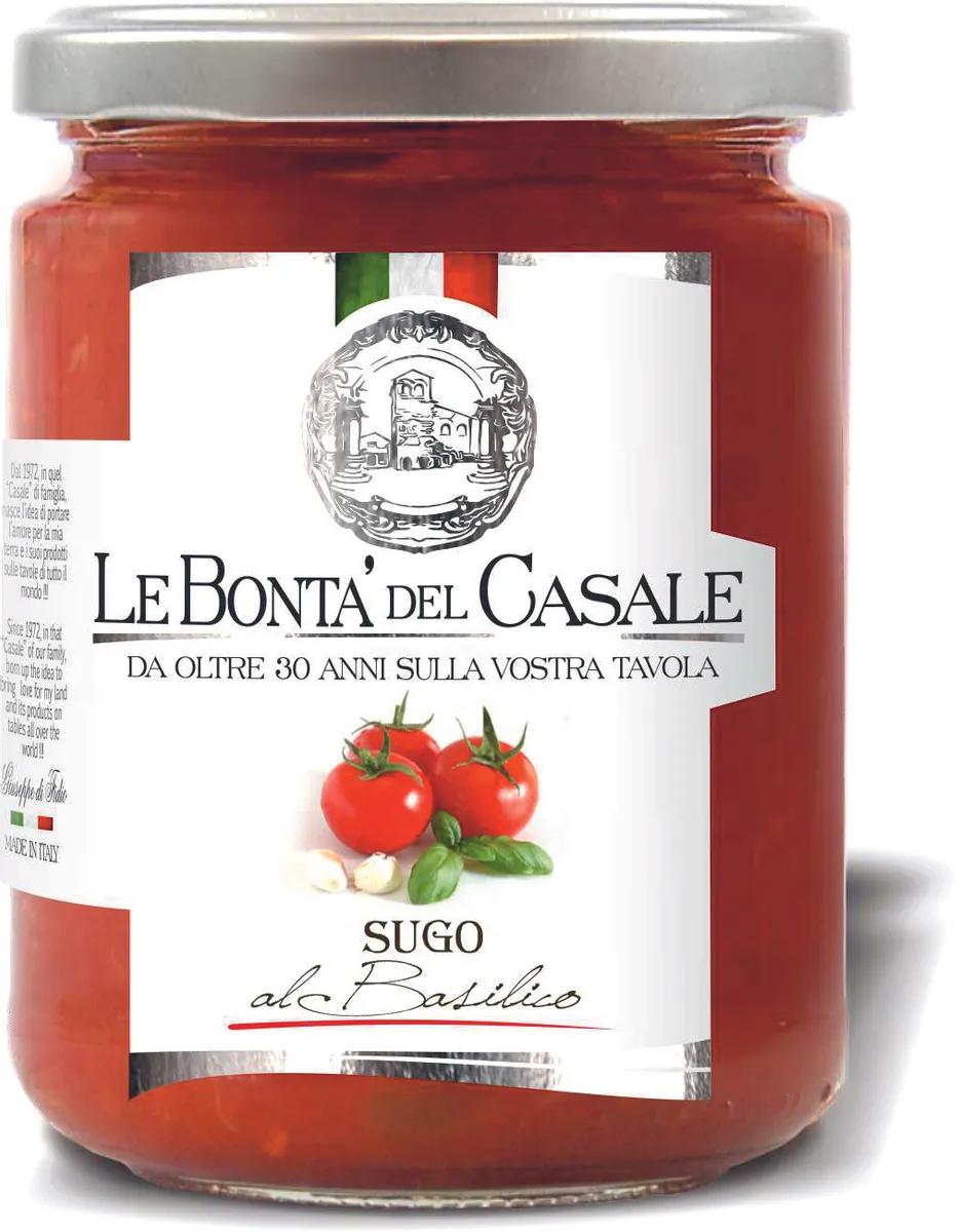 Соус Le Bonta' Del Casale с базиликом 314 мл., стекло