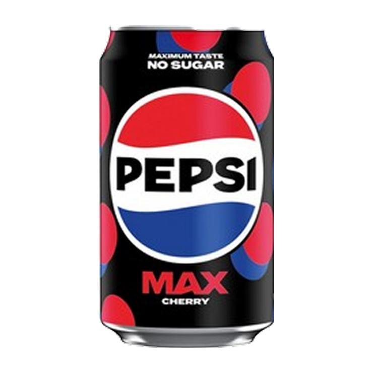 Напиток газированный Pepsi MAX Cherry no sugar Великобритания 330 мл., ж/б