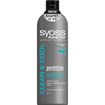 Шампунь Syoss Men Clean & Cool для мужчин для нормальных и жирных волос