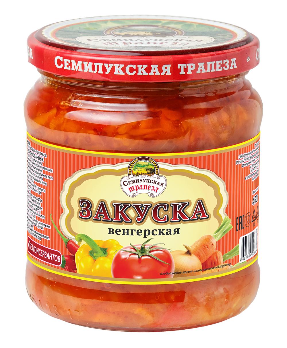 Закуска Семилукская трапеза овощная воронежская 500 гр., стекло