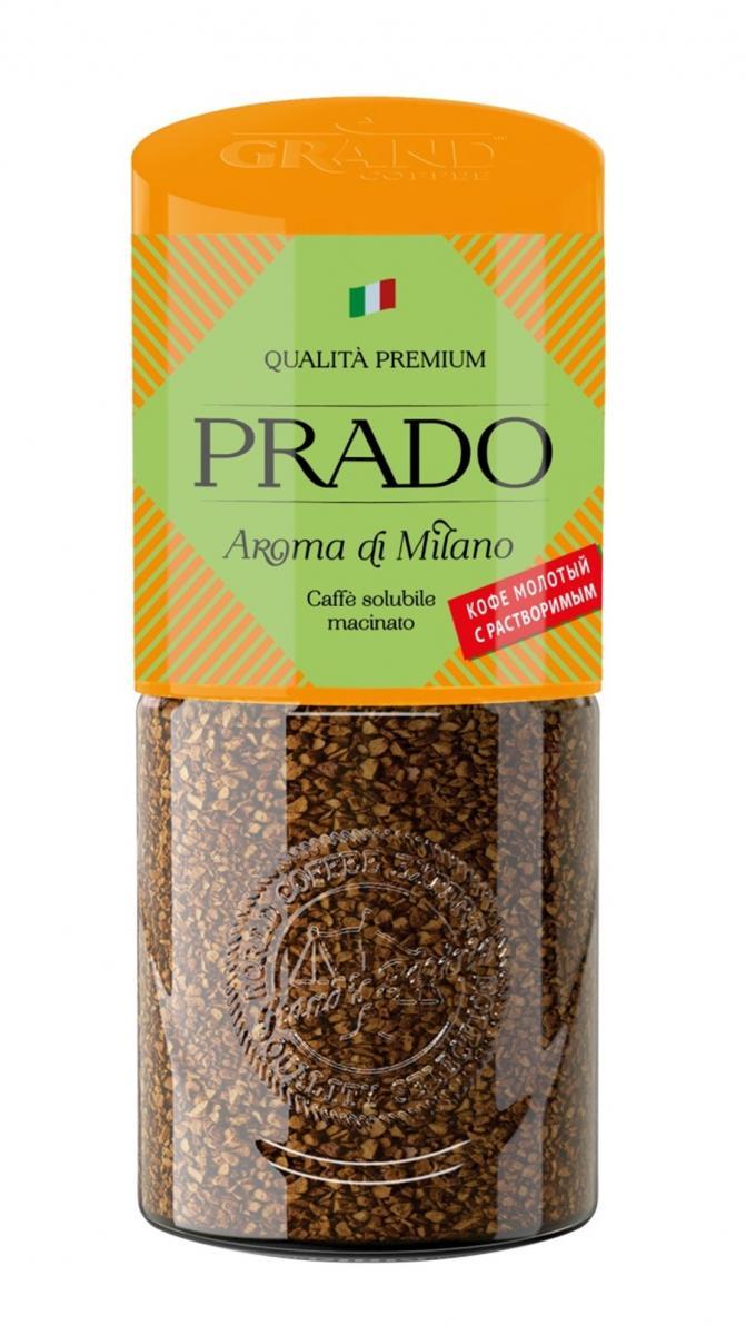 Кофе Grand Prado Aroma di Milano растворимый сублимированный, 85 гр., стекло