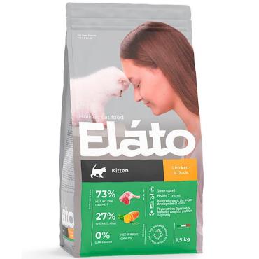 Корм Elato Holistic для котят с курицей и уткой, 1,5 кг., дой-пак