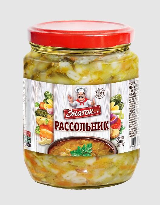 Рассольник Знаток 500 гр., стекло