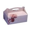 Коробка для пирожных Papstar картон розовая 260х220х90мм.