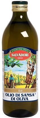 Масло Salvadori оливковое рафинированное Olio di sansa, 1 л., стекло