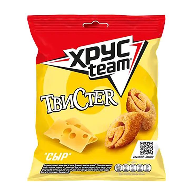 Сухарики Хрусteam твистер воздушные сыр 95 гр., флоу-пак