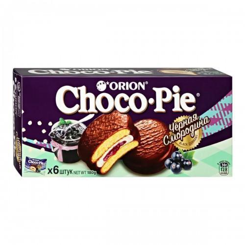 Пирожное Orion Choco Pie Черная смородина 180 гр., картон