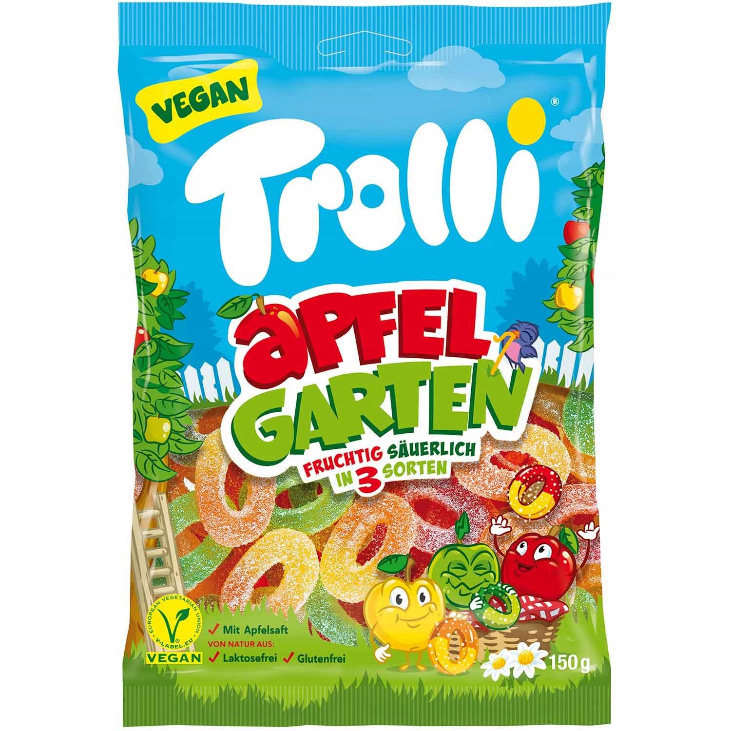 Мармелад Trolli Apfelgarten Яблочный сад 150 гр., флоу-пак