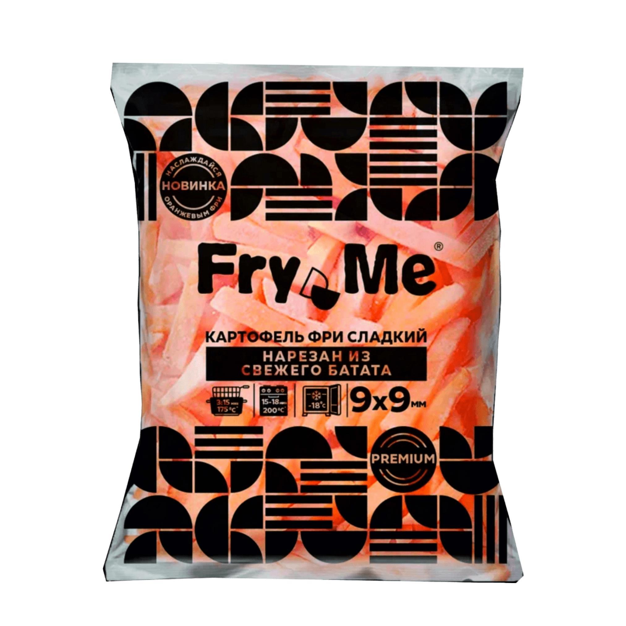 Батат LambWeston картофель фри сладкий Fry Me Premium 9*9 мм 2,5 кг., флоу-пак