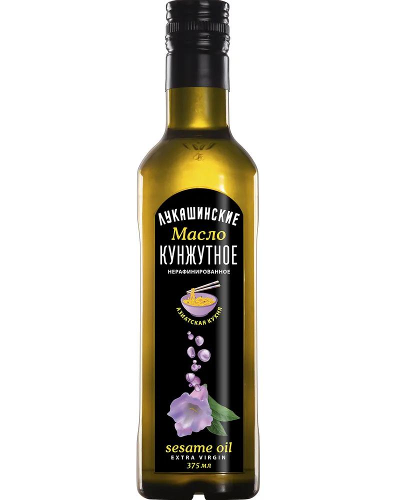 Масло Лукашинские Кунжутное нерафинированное 375 мл., стекло