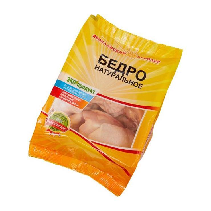 Бедро куриное Ярославский бройлер натуральное охлажденное 740 гр., пакет