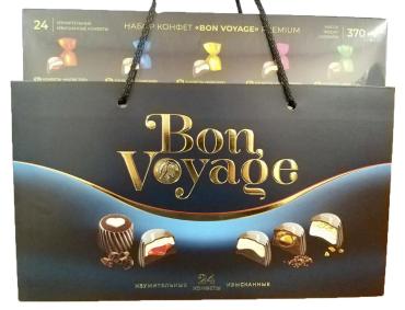 Конфеты Юниаква набор Bon Voyage premium синяя, 740 гр., картон