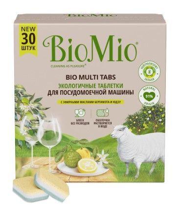 Таблетки для посудомоечной машины Bio Mio Цитрус 30 шт., картон