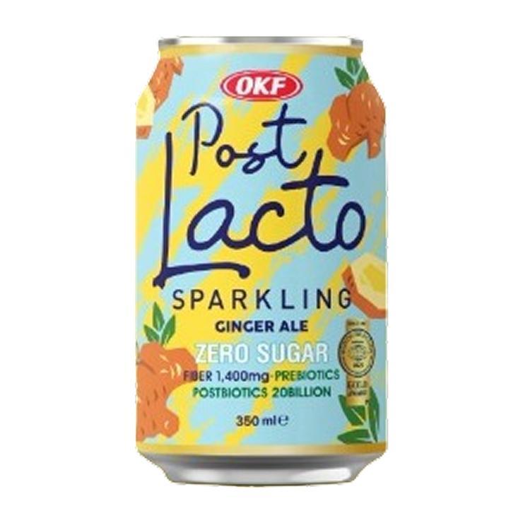Напиток газированный Post Lacto Ginger Ale zero sugar 350 мл., ж/б