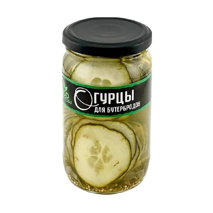 Огурцы EcoFood маринованные для бутербродов 350 гр., стекло