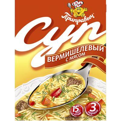 Суп Приправыч вермишелевый с мясом, 60 гр, ПЭТ