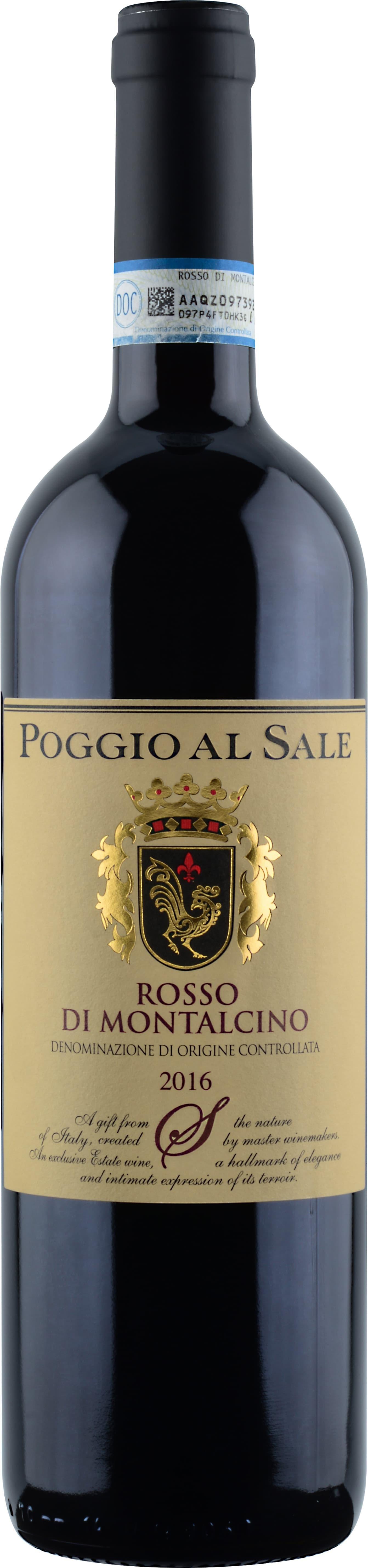 Вино Поджио аль Сале Россо ди Монтальчино красное сухое Италия 750 мл., стекло