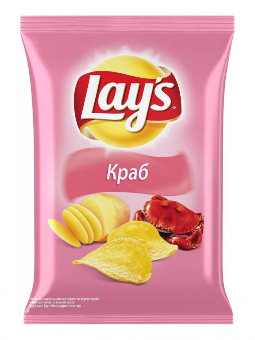Чипсы Lay's краб 37 гр., флоу-пак