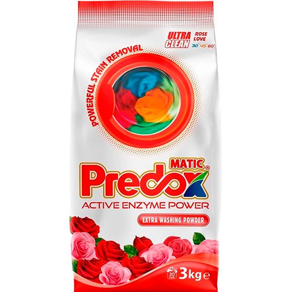 Стиральный порошок Predox active enzyme power роза 3 кг., флоу-пак