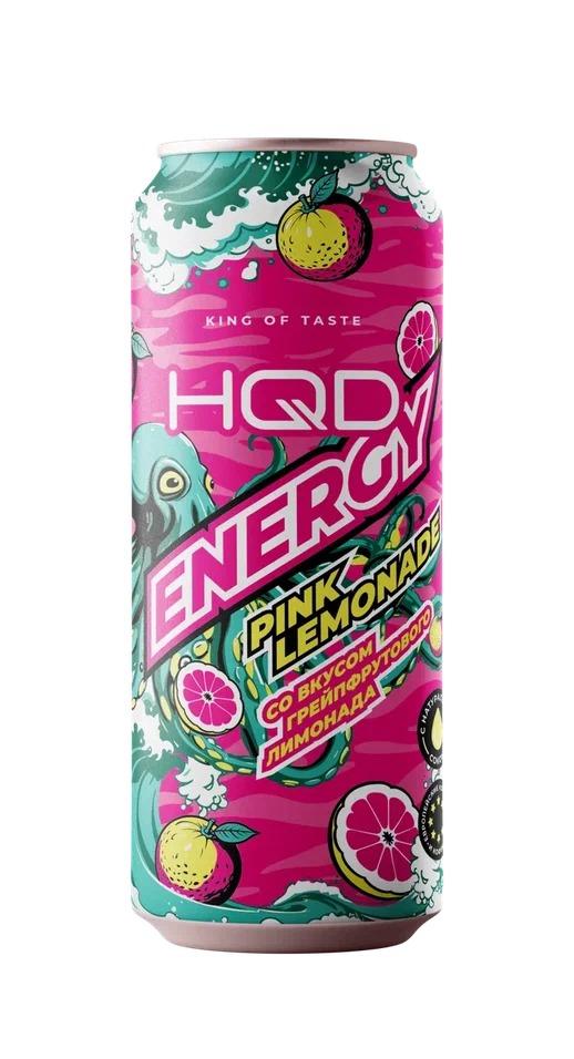 Напиток энергетический HQD Energy Pink Lemonade 450 мл., ж/б