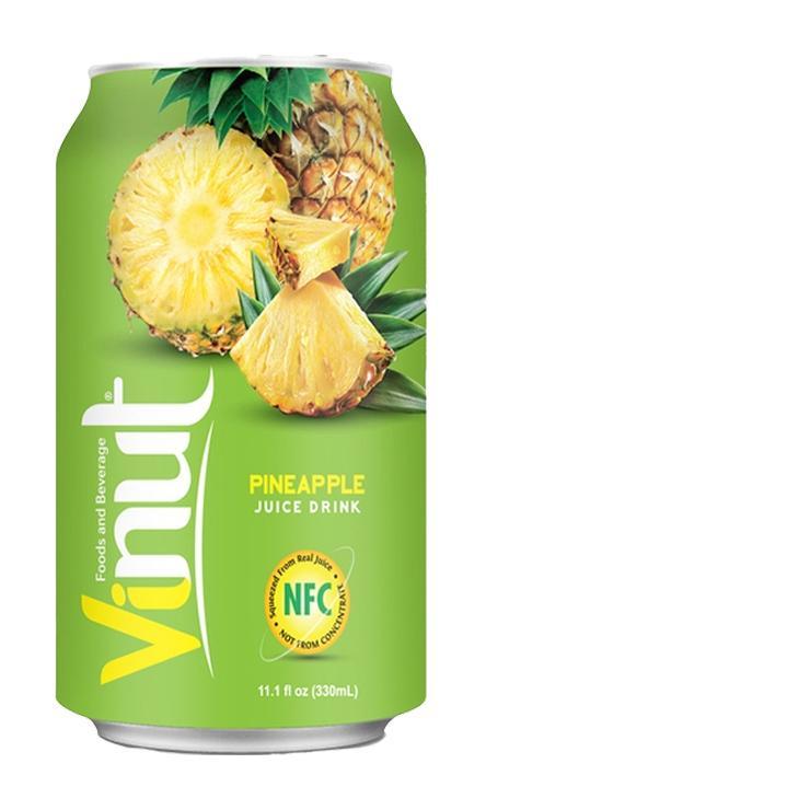 Напиток сокосодержащий Vinut Pineapple juice drihk Ананас 330 мл., ж/б