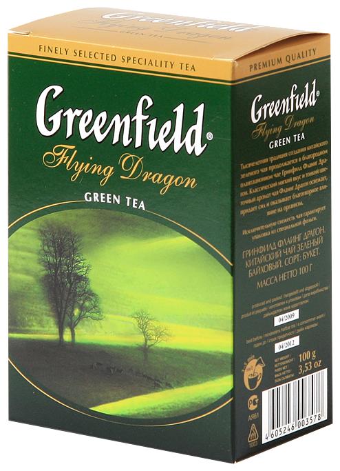 Чай Greenfield Flying Dragon зеленый 200 гр., картон