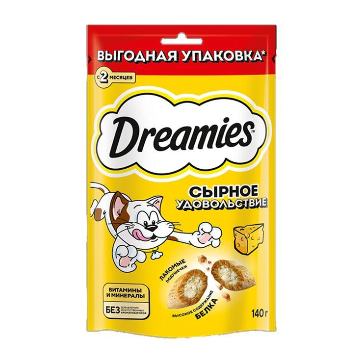Лакомство для кошек Dreamies с добавлением сыра 140 гр., пауч