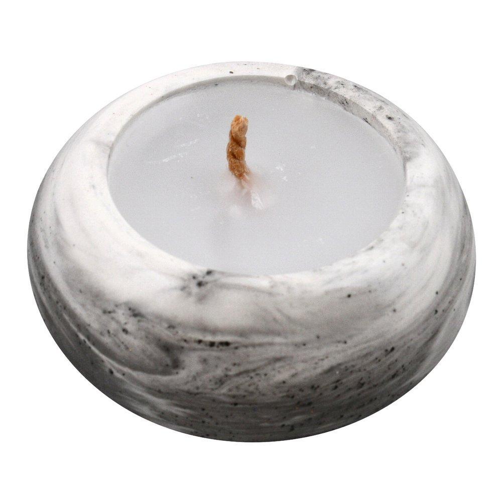 Свеча декоративная с подсвечником Мультидом сфера 6,5х6,5х3 см., пакет