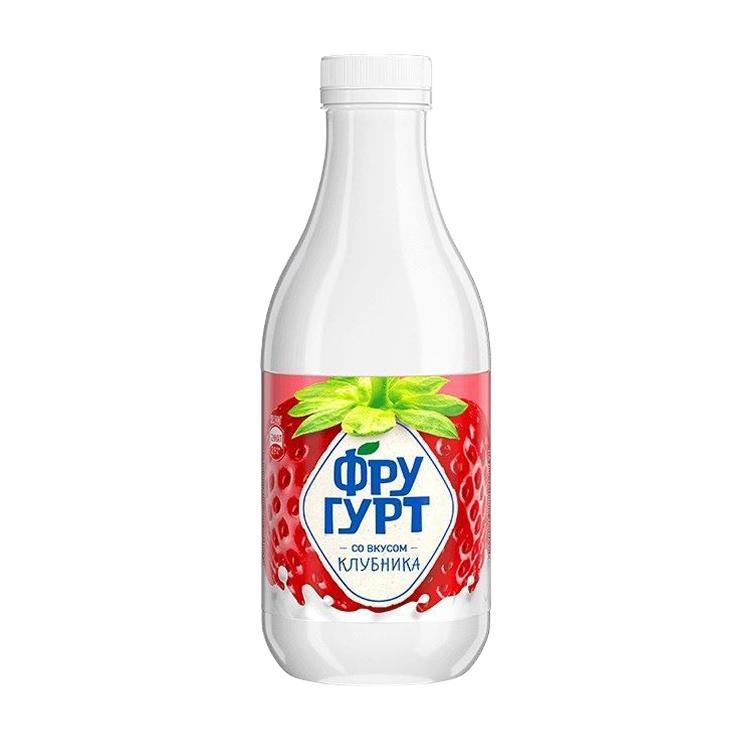Йогурт питьевой Фругурт клубника 1% 930 гр., ПЭТ
