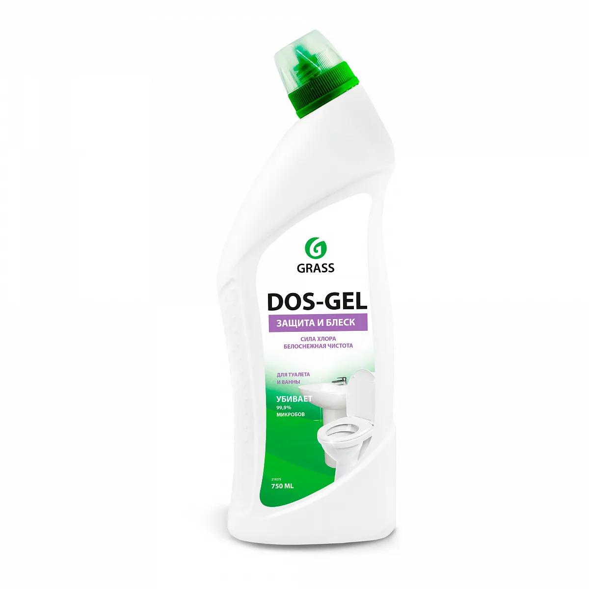 Средство чистящее для сантехники Grass (WC) DOS-GEL PROFESSIONAL дезинфицирующий флакон, 750 мл., ПЭТ