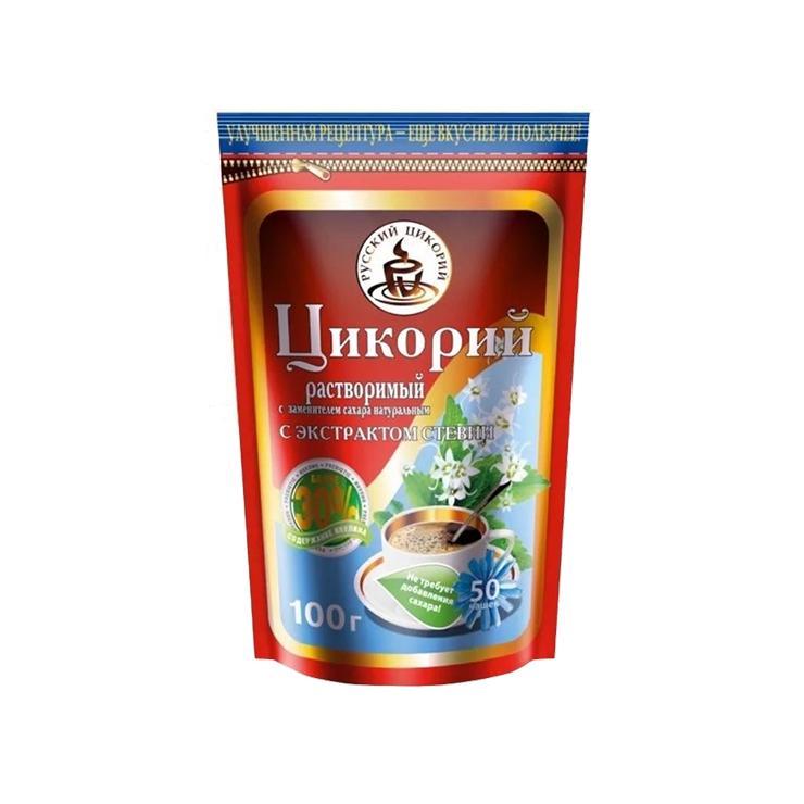 Цикорий Русский цикорий растворимый со стевией 100 гр., дой-пак