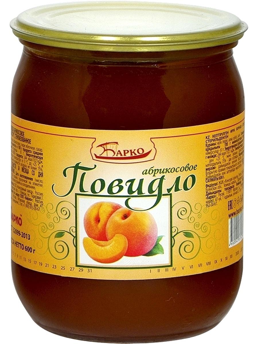 Повидло Барко абрикосовое, 600 гр., стекло