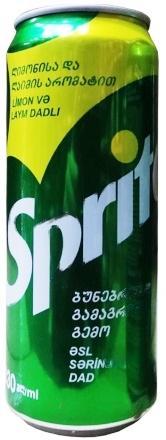 Напиток газированный Sprite Лимон-лайм Грузия 330 мл., ж/б