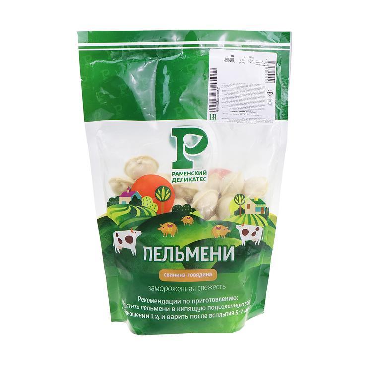 Пельмени Раменский деликатес из свинины и говядины 800 гр., дой-пак