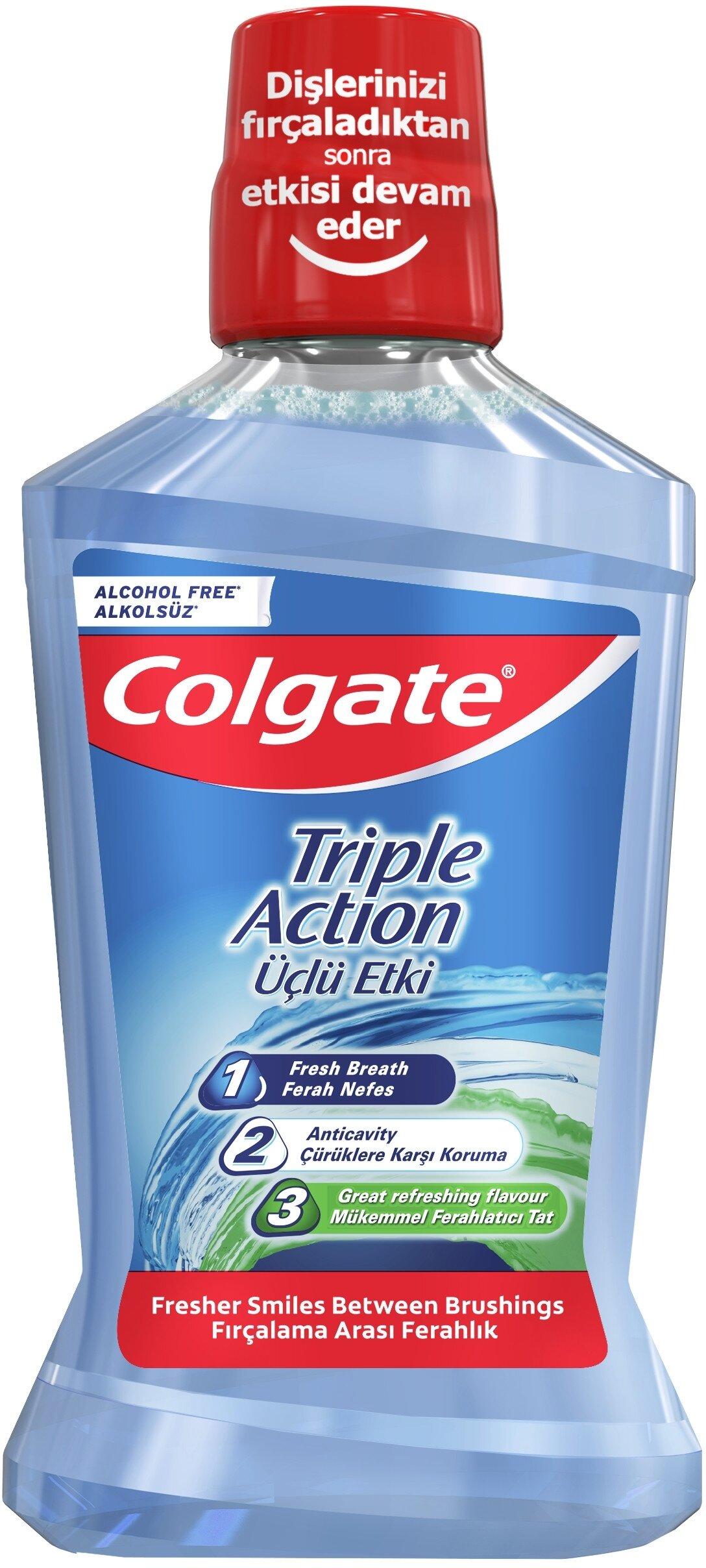 Ополаскиватель для рта Colgate Тройное действие, 500 мл., ПЭТ